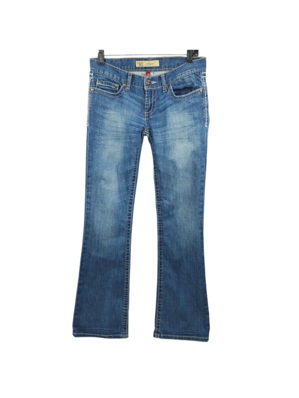 BKE Stella Bootcut Jeans 28x33 READ Long Inseam Stretch Thick Stitched Pockets